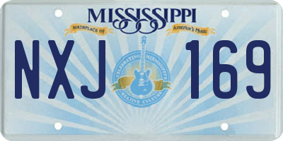 MS license plate NXJ169