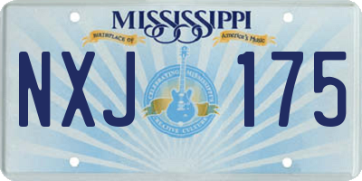 MS license plate NXJ175