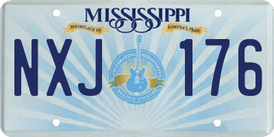 MS license plate NXJ176