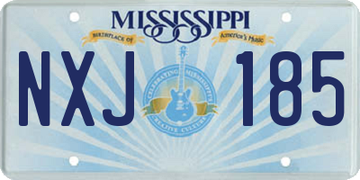 MS license plate NXJ185