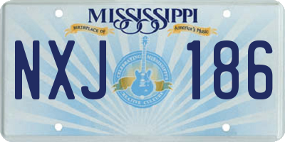 MS license plate NXJ186