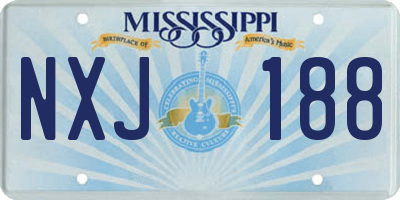 MS license plate NXJ188