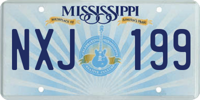 MS license plate NXJ199