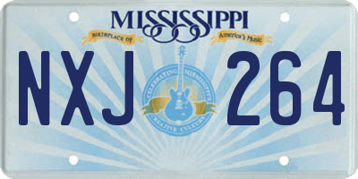 MS license plate NXJ264