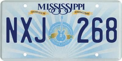 MS license plate NXJ268