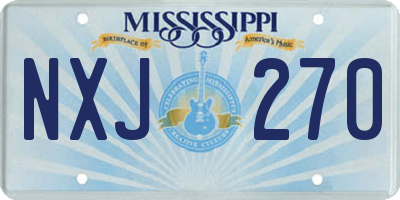 MS license plate NXJ270