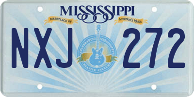MS license plate NXJ272