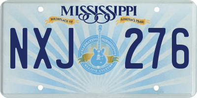 MS license plate NXJ276