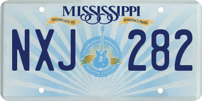 MS license plate NXJ282