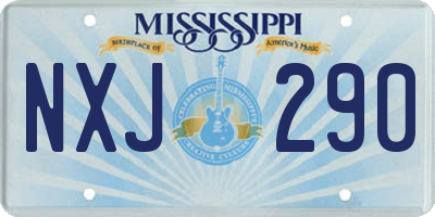 MS license plate NXJ290