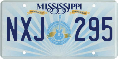 MS license plate NXJ295