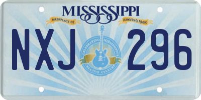 MS license plate NXJ296