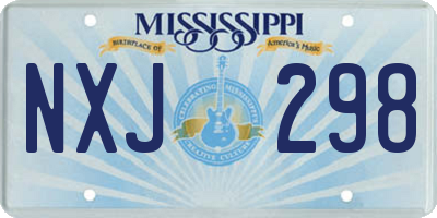MS license plate NXJ298