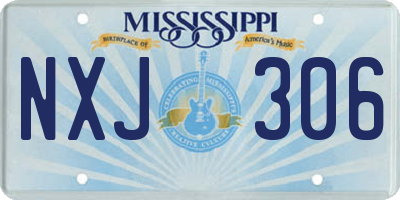 MS license plate NXJ306