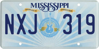 MS license plate NXJ319