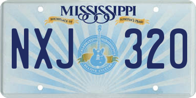 MS license plate NXJ320