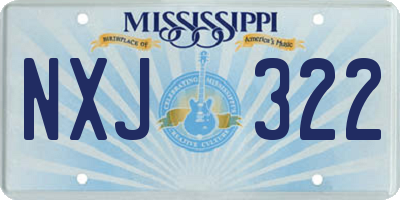 MS license plate NXJ322