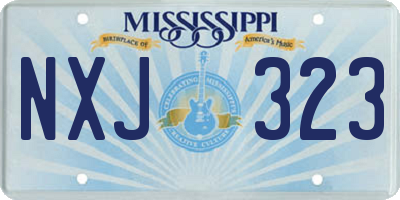 MS license plate NXJ323