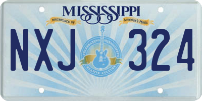 MS license plate NXJ324