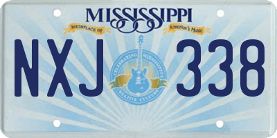 MS license plate NXJ338