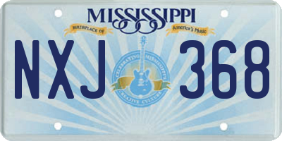MS license plate NXJ368