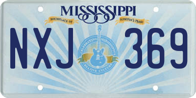 MS license plate NXJ369