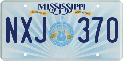 MS license plate NXJ370