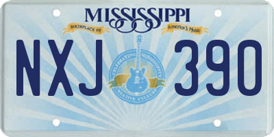MS license plate NXJ390