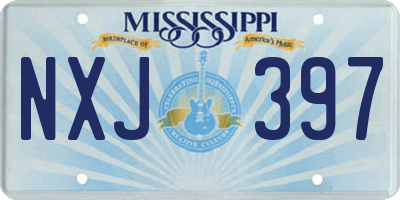 MS license plate NXJ397