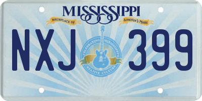 MS license plate NXJ399