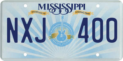 MS license plate NXJ400