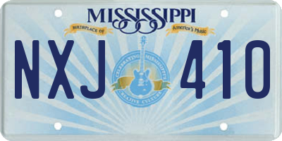MS license plate NXJ410