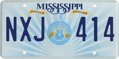 MS license plate NXJ414