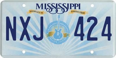 MS license plate NXJ424