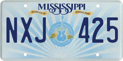 MS license plate NXJ425
