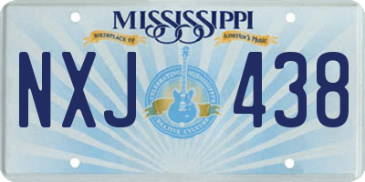 MS license plate NXJ438
