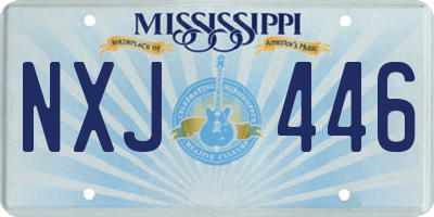 MS license plate NXJ446