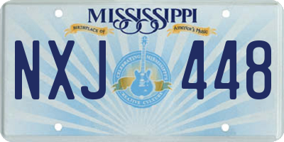 MS license plate NXJ448