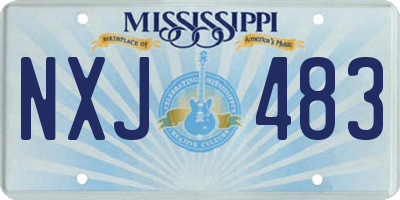 MS license plate NXJ483