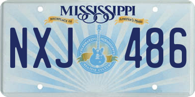 MS license plate NXJ486