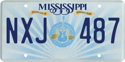 MS license plate NXJ487