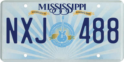 MS license plate NXJ488
