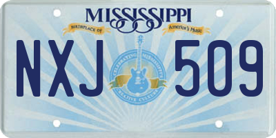 MS license plate NXJ509