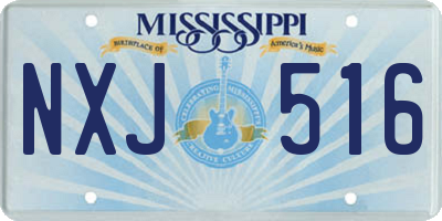 MS license plate NXJ516