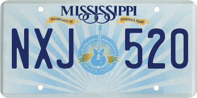 MS license plate NXJ520