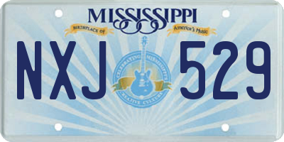 MS license plate NXJ529