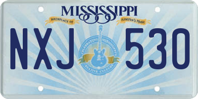 MS license plate NXJ530