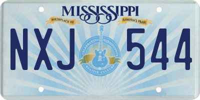 MS license plate NXJ544