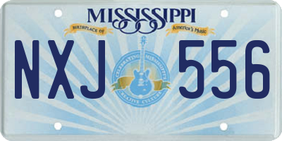 MS license plate NXJ556