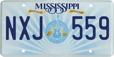MS license plate NXJ559